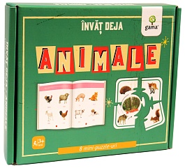 картинка Invat deja animale. 8 mini puzzle-uri. 3+ magazinul BookStore in Chisinau, Moldova