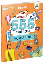 картинка Activitati cu 555 de abtibilduri. In jurul lumii magazinul BookStore in Chisinau, Moldova