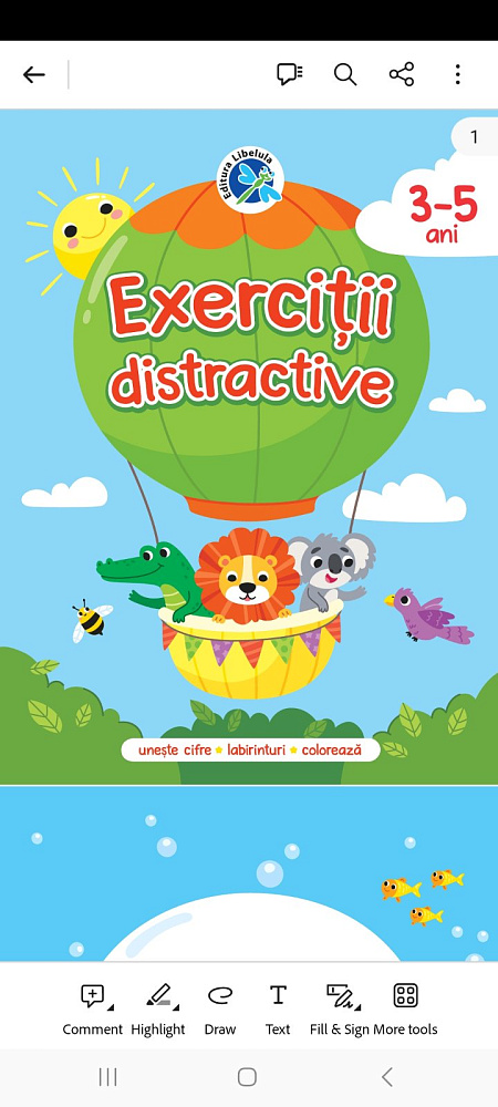 Exercitii distractive 3-5 ani