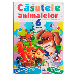 картинка Casutele animalelor + 6 puzzle magazinul BookStore in Chisinau, Moldova