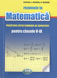 картинка Rezumate la Matematica. Pregatirea catre examenul de capacitate pentru clasele 5-9 magazinul BookStore in Chisinau, Moldova