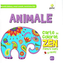 картинка Animale. Carte de colorat Zen pentru copii si parinti magazinul BookStore in Chisinau, Moldova