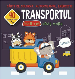 картинка 40 de autocolante. Transportul intr-un oras mare magazinul BookStore in Chisinau, Moldova