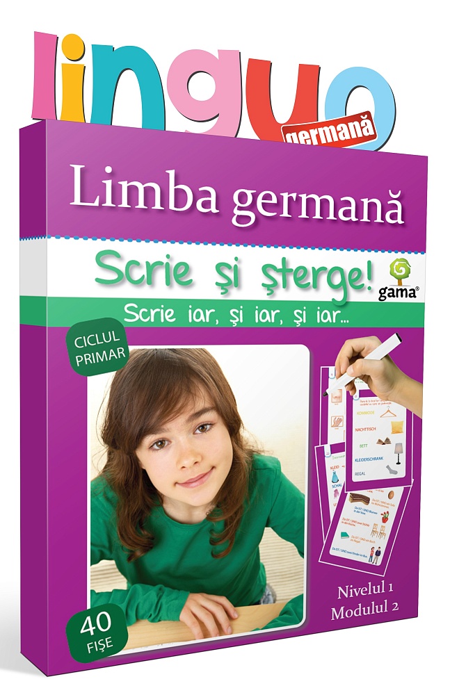 Scrie si sterge Linguo. Limba germana. Nivelul 2