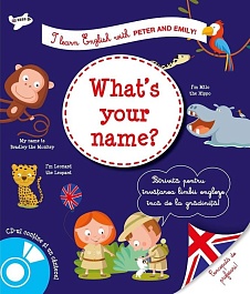 картинка I learn english with Peter and Emily! What's your name? magazinul BookStore in Chisinau, Moldova