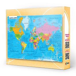 картинка Puzzle 120 pcs Harta Lumii magazinul BookStore in Chisinau, Moldova