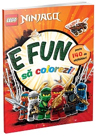 картинка E fun sa colorezi! - Ninjago. Carte de colorat cu abtibilduri magazinul BookStore in Chisinau, Moldova