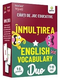 картинка Carti de joc educative. Inmultirea • English vocabulary. DuoCard magazinul BookStore in Chisinau, Moldova