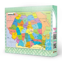 картинка Puzzle 120 pcs Harta Romaniei magazinul BookStore in Chisinau, Moldova