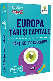 картинка Carti de joc educative. Europa.Tari si capitale. EduCard Expert magazinul BookStore in Chisinau, Moldova