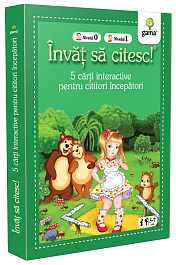 картинка Invat sa citesc! 5 cati interactive pentru cititori incepatori. Nivelul 0 si 1 magazinul BookStore in Chisinau, Moldova