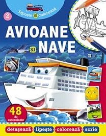 картинка Lipeste si coloreaza. Avioane si nave magazinul BookStore in Chisinau, Moldova