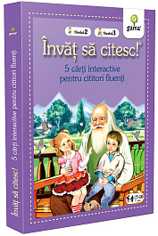 картинка Invat sa citesc! 5 cati interactive pentru cititori fluenti. Nivelul 2 si 3 magazinul BookStore in Chisinau, Moldova