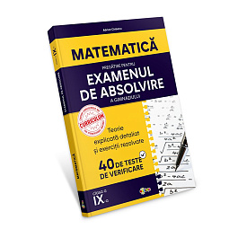 картинка Matematica cl.9. Pregatire pentru examenul de absolvire a gimnaziului magazinul BookStore in Chisinau, Moldova