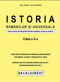 картинка Istoria romanilor si universala cl.10. Ghid si teste de pregatire pentru Examenul de Bacalaureat magazinul BookStore in Chisinau, Moldova