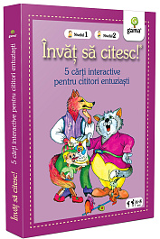 картинка Invat sa citesc! 5 cati interactive pentru cititori entuziasti. Nivelul 1 si 2 magazinul BookStore in Chisinau, Moldova