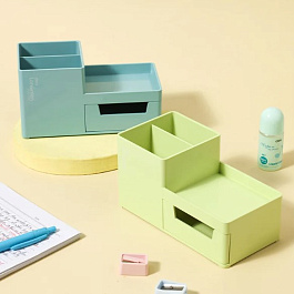 картинка Suport DELI LonGreen, 4 compartimente, albastru magazinul BookStore in Chisinau, Moldova