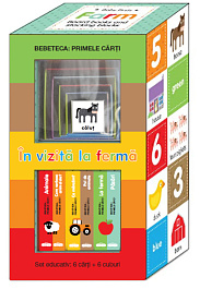 картинка Bebe invata. Set educativ 6 carti + 6 cuburi. In vizita la ferma magazinul BookStore in Chisinau, Moldova