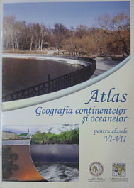 картинка Atlas geografic a continentelor si oceanelor cl.6-7 RO magazinul BookStore in Chisinau, Moldova