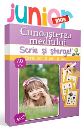 картинка Scrie si sterge Junior Plus. Cunoasterea mediului 3-5 ani magazinul BookStore in Chisinau, Moldova