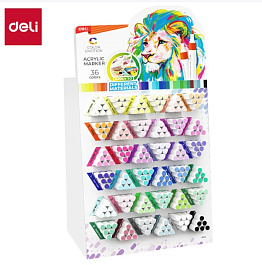 картинка Set markere acrilice DELI Color Emotion, 36 cul, display magazinul BookStore in Chisinau, Moldova