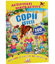 картинка Activitati distractive. Copii isteti + 100 autocolante magazinul BookStore in Chisinau, Moldova