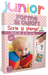 картинка Scrie si sterge Junior. Forme si culori magazinul BookStore in Chisinau, Moldova