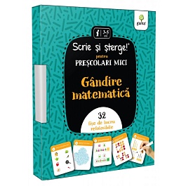 картинка Scrie si sterge! Gandire matematica • prescolari mici magazinul BookStore in Chisinau, Moldova