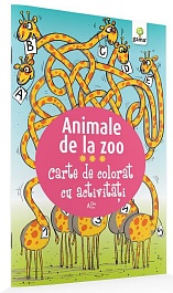 картинка Carte de colorat cu activitati. Animale de la Zoo magazinul BookStore in Chisinau, Moldova